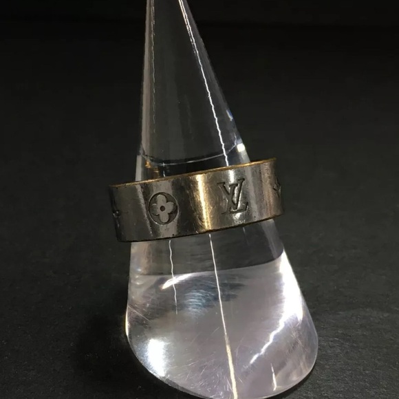 Authentic Louis Vuitton LV Instinct Silver Tone Ring  ISO sz: 61 Large - Picture 3 of 16
